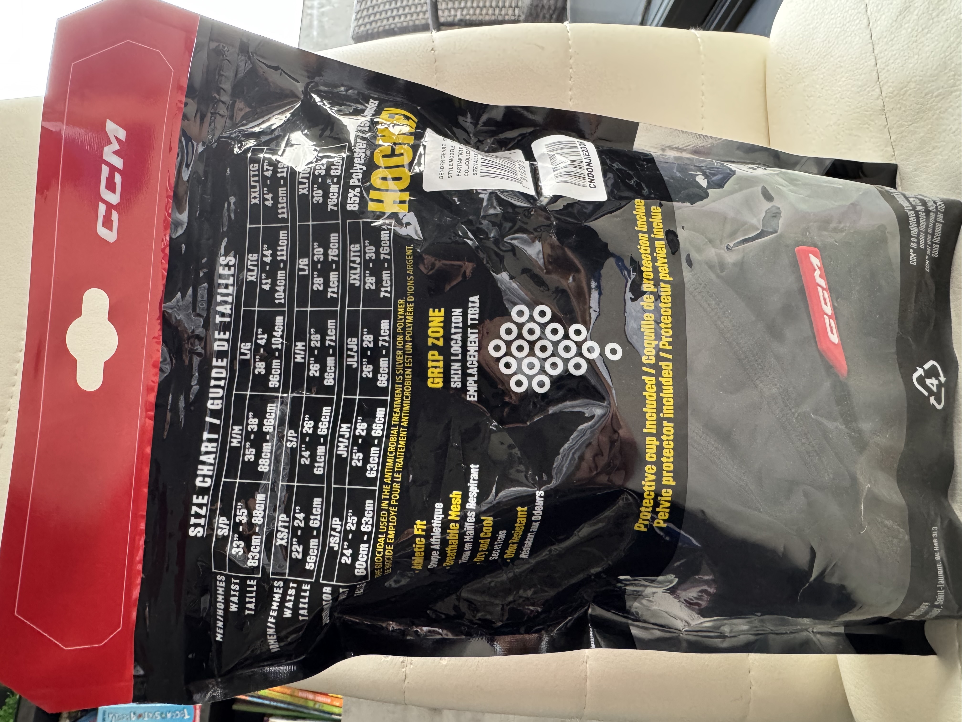 CCM compression pant with cup Junior