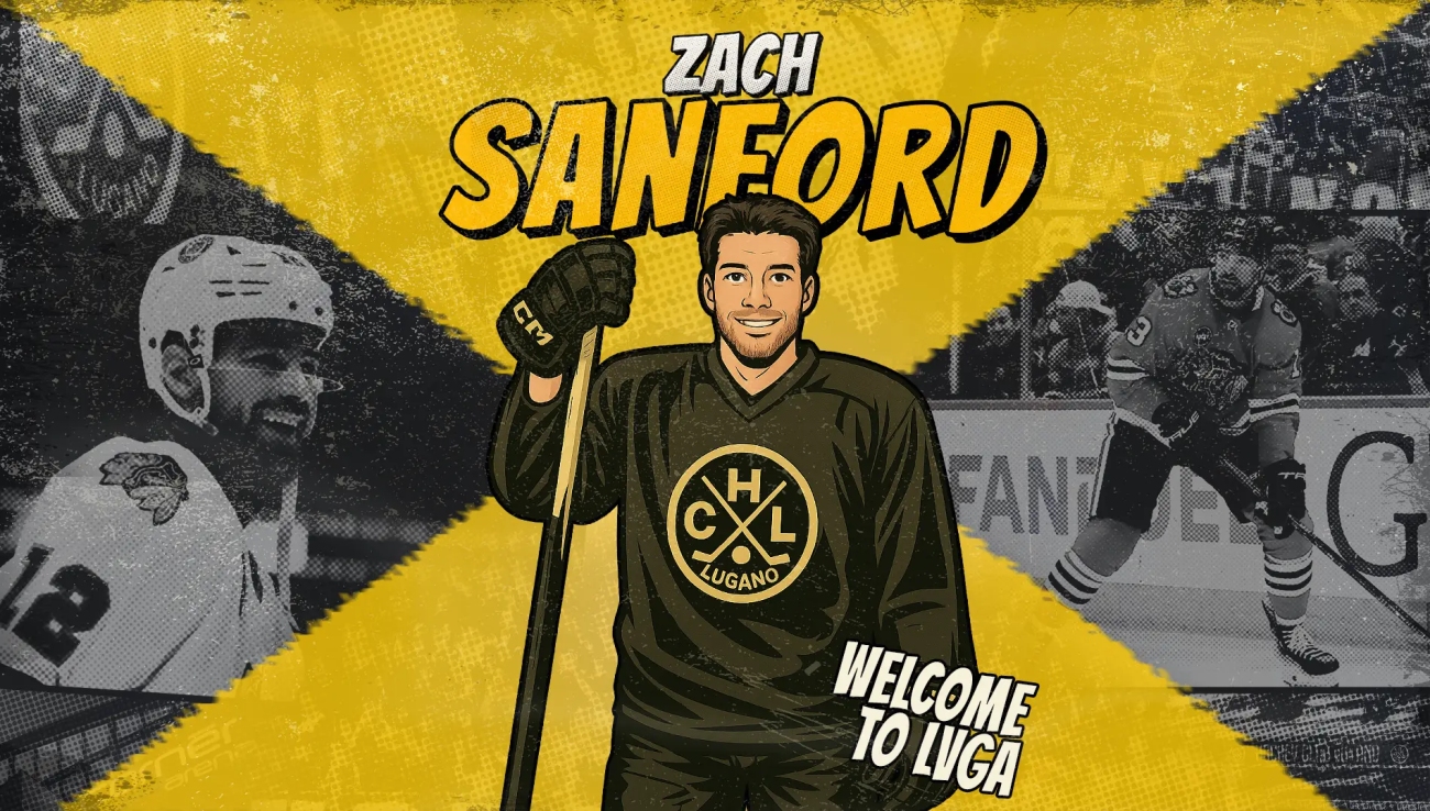 Ufficiale: Zach Sanford è un nuovo giocatore dell'HC Lugano